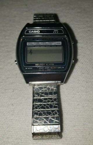 1981 Casio M - 1230 (82) Melody Alarm Japan Watch Not Rare