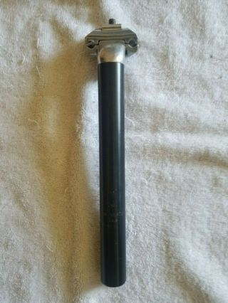Old School Bmx 1980s Black Seat Post With Seat Guts 26.  8 Sr Style Vintage Rare