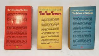 RARE 1965 LORD OF THE RINGS 3 Book SET PAPERBACK UNAUTHORIZED ACE BOOKS TOLKIEN 4