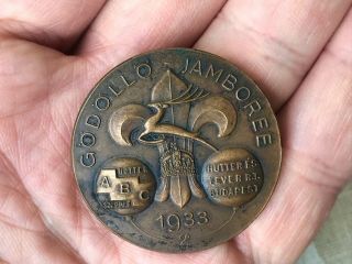 1933 World Scout Jamboree Hungary Gödöllő,  ABC Badge RARE 2