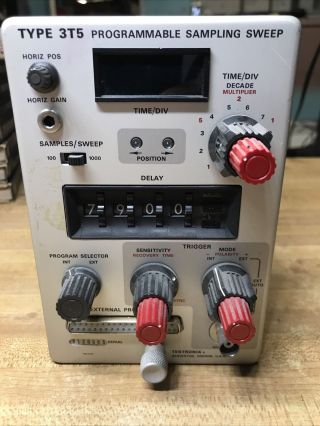 Tektronix 3t5 Programmable Sampling Sweep Oscilloscope Plug In Rare