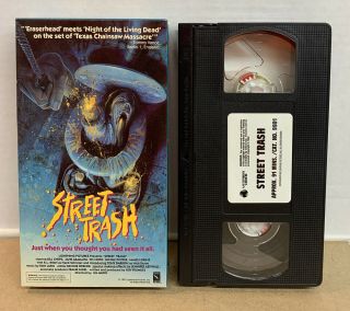 Street Trash (vhs 1986) - Rare Horror J.  Michael Muro Lightning Video