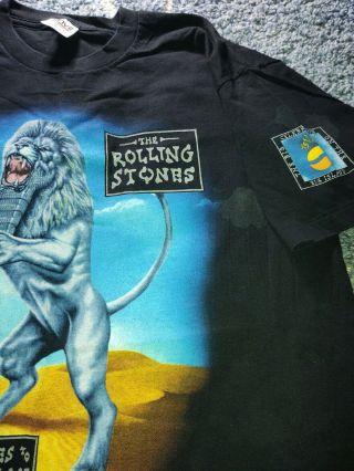 Rare Rolling Stones Bridges To Babylon World Tour Xlt - Shirt Hawaii 1/21/98 Pepsi