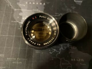 Rare Kuribayashi C.  C.  Petri Orikkor 105mm 1:3.  5 3.  5/105 M42 Prime Lens 2