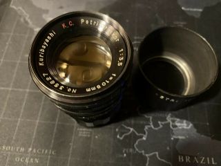 Rare Kuribayashi C.  C.  Petri Orikkor 105mm 1:3.  5 3.  5/105 M42 Prime Lens 3