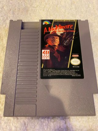 Nes - A Nightmare On Elm Street Nintendo Authentic Rare