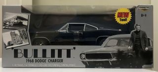 Rare 1968 Dodge Charger Bullitt Steve Mcqueen Ertl American Muscle1:18 Rare