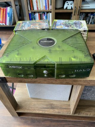 Rare Xbox Halo Special Edition Console With Games &