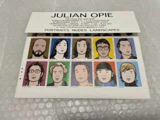 Julian Opie Wetterling Gallery Print Stamps Rare
