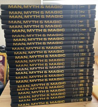Rare 1970 Man,  Myth,  & Magic Complete 24 Volume Set Encyclopedia Of Supernatural