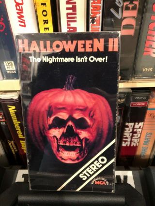 Halloween 2 Vhs Horror Slasher Mca Rare 80s