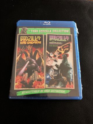 Godzilla Vs King Ghidorah / Godzilla Vs Mothra (blu - Ray) [rare / Oop Release]