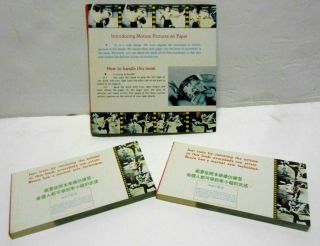 Rare 1977 Bruce Lee Magic Motion 2 Flip Books By Jeet Kune Do Club