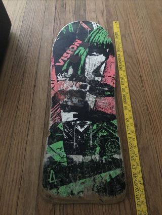 Rare Limited Edition 80s Vision Pig Skateboard Deck Skated