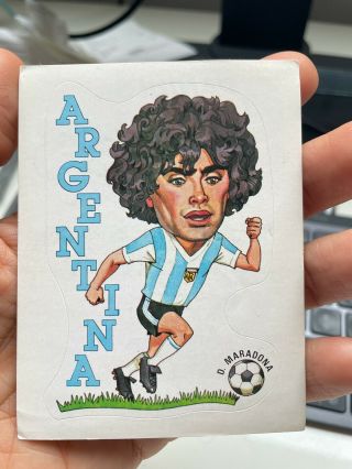Rare Diego Armando Maradona Rookie Sticker