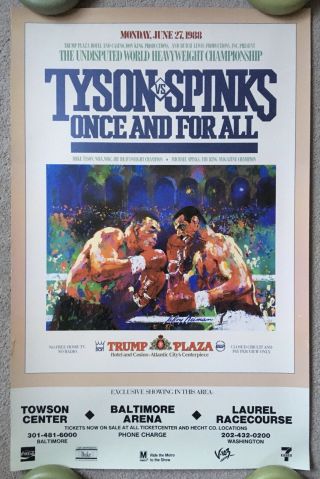 Rare Mike Tyson Vs Michael Spinks Vintage Closed Circuit Poster 1988