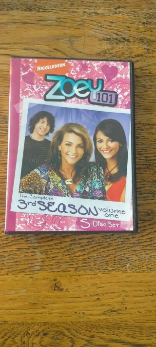 Zoey 101 - The Complete 3rd Season Volume One 3 Disc Set Dvd Rare Nickelodeon