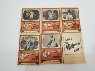 Vintage 1967 " The Monkees " Rock Band 6 Booklets - Rare Collectors Items