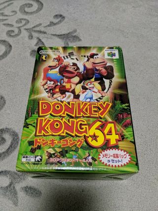 Nintendo 64 Donkey Kong Memory Expansion Pak Pack Boxed Rare N64 Japan