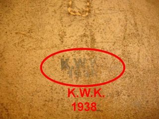 WW2 GERMAN M35 DESERT MAP CASE 1937 - AFRIKAKORPS DAK,  RARE 6
