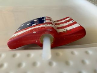 Nora Fleming Retired Mini American Flag - Rare 4