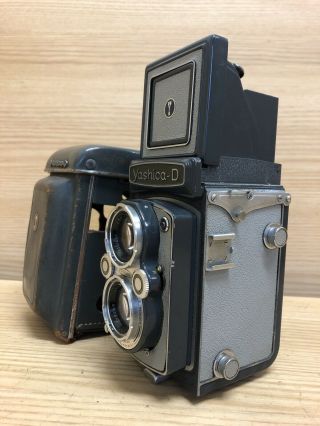 Exc,  4 W/ Case : Rare Grey Yashica D 6x6 Tlr Camera Yashikor 80mm F3.  5 From Jpn