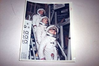 Rare 1966 As - 204 Crew Apollo Saturn Red Serial Kodak Paper Nasa Photograph