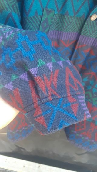 RARE BIGBOY 2X 3X TALL Vintage PENDLETON Wool Western AZTEC Blanket Coat USA 4