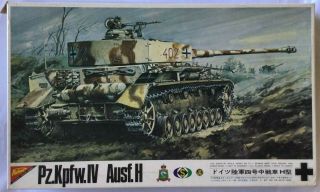 Nichimo Panzerkampfwagen Pz.  Kpfw.  Iv Ausf.  H 1/30 Tank 1970 Rare