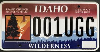 2015 Idaho Wilderness License Plate Rare