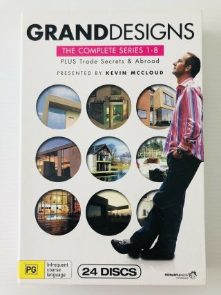 Grand Designs The Complete Series 1 - 8 Dvd Trade Secrets Abroad A4 Box Set Rare