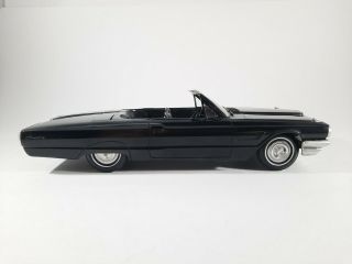 Vtg Rare Black 1965 Ford Thunderbird Convertible Promo Plastic Car