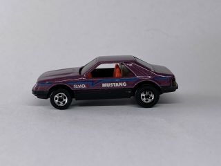 Vintage 1988 Hot Wheels Color Racers Turbo Mustang Svo Vhtf - Rare -