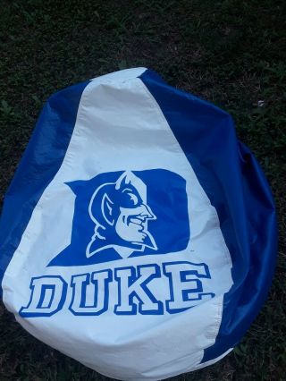 Rare Vintage Duke University Bean Bag Chair Blue Devils