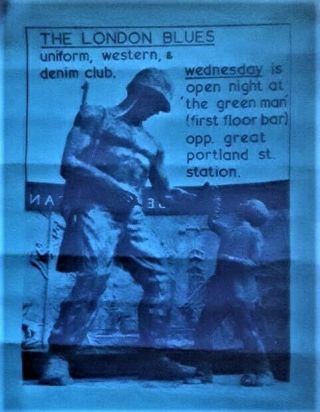 The Green Man Vintage Gay Bar Poster London Lgbt Rare