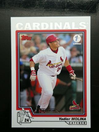 2004 Topps 1st Edition Yadier Molina Rookie Card Rare