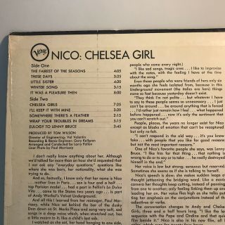 NICO Chelsea Girl LP Verve 1967 Stereo V6/5032 Rare Misprint IN SHRINK VG,  NM - 3