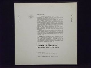 PAUL BOWLES - MUSIC OF MOROCCO 2XLP RARE 1972 PRESS W/ BOOKLET,  ETHNIC FOLK 3