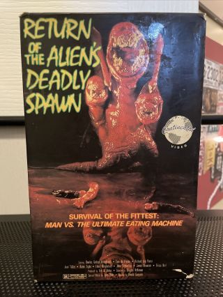 Return Of The Alien’s Deadly Spawn Continental Big Box Vhs Rare Horror Slasher