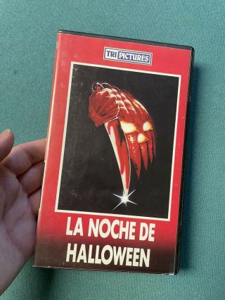 Halloween (1978) Black Tristar Vhs Rare Horror
