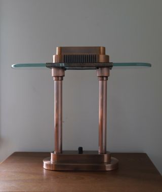 Sonneman Style Kovacs Post Modern Desk Lamp Dimmer Rare Copper Finish