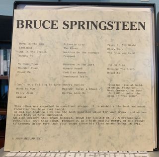 Bruce Springsteen Dancing In The Park 4xLP Box Set Color Vinyl Rare 2