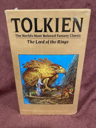 VTG J.  R.  R.  Tolkien Lord of the Rings Trilogy PB Box Set Hobbit 1984 Rare 3