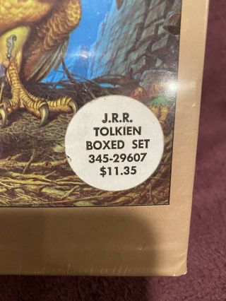 VTG J.  R.  R.  Tolkien Lord of the Rings Trilogy PB Box Set Hobbit 1984 Rare 5