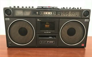 Sharp Gf - 9090hb Boombox Ghetto Blaster Rare