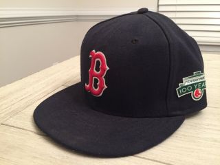 Very Rare Boston Red Sox Fenway 100 Year Anniversary 5950 Era Hat Size 7 1/2