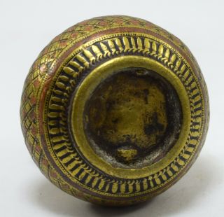 Rare Antique Holy Water Pot Indian Brass Hindu Worshiped Home Decor.  G56 - 24 US 4