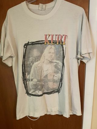 Nirvana Vintage Shirt 1993 Kurt Cobain Trashed Worn Rare