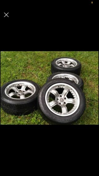 Ultra Rare 17.  9 Shelby Razor Wheels And Tires For 1985 To 2004 Mustang