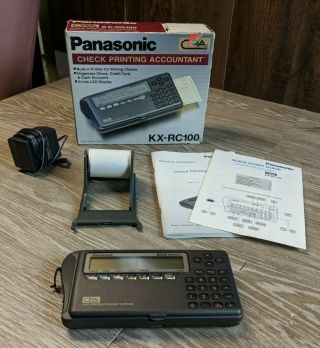 Panasonic Kx - Rc100 Cpa Check Printing Accountant Made In Japan Rare